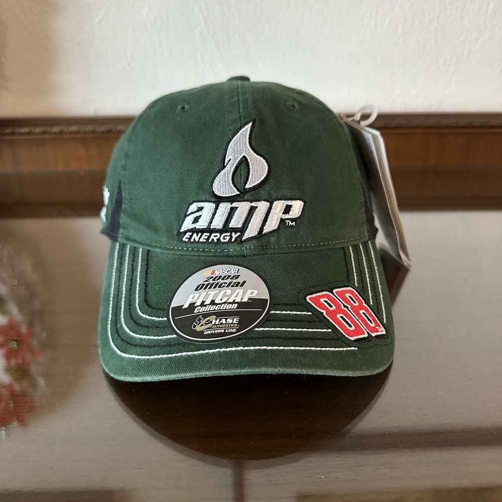 #88 Dale Earnhardt Jr. 2008 Amp Energy Chase Authentics Strapback‎ Adult Hat Cap